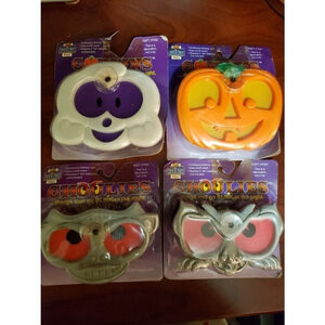 Vintage 90s Halloween Window Lights Jackolantern Gargoyle Ghost Ghoulies Goblins